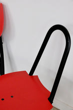 Load image into Gallery viewer, Mid Century Red Folding Chairs