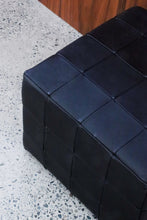 Load image into Gallery viewer, Danish Leather Patchwork Ottoman