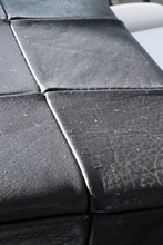 Load image into Gallery viewer, Danish Leather Patchwork Ottoman