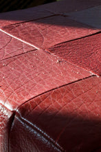 Load image into Gallery viewer, Danish Leather Patchwork Ottoman