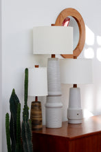 Load image into Gallery viewer, XL Martz Ceramic & Walnut Lamp By Marshall Studios