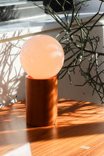 Load image into Gallery viewer, Wood Cylinder Globe Lamp By Interdesign