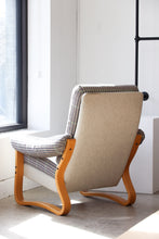 Load image into Gallery viewer, Chunky Plaid & Bentwood Lounge Chair