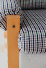 Load image into Gallery viewer, Chunky Plaid & Bentwood Lounge Chair