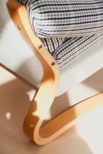 Load image into Gallery viewer, Chunky Plaid & Bentwood Lounge Chair