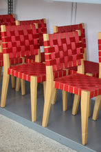 Load image into Gallery viewer, Modern Red Woven Dining Chairs