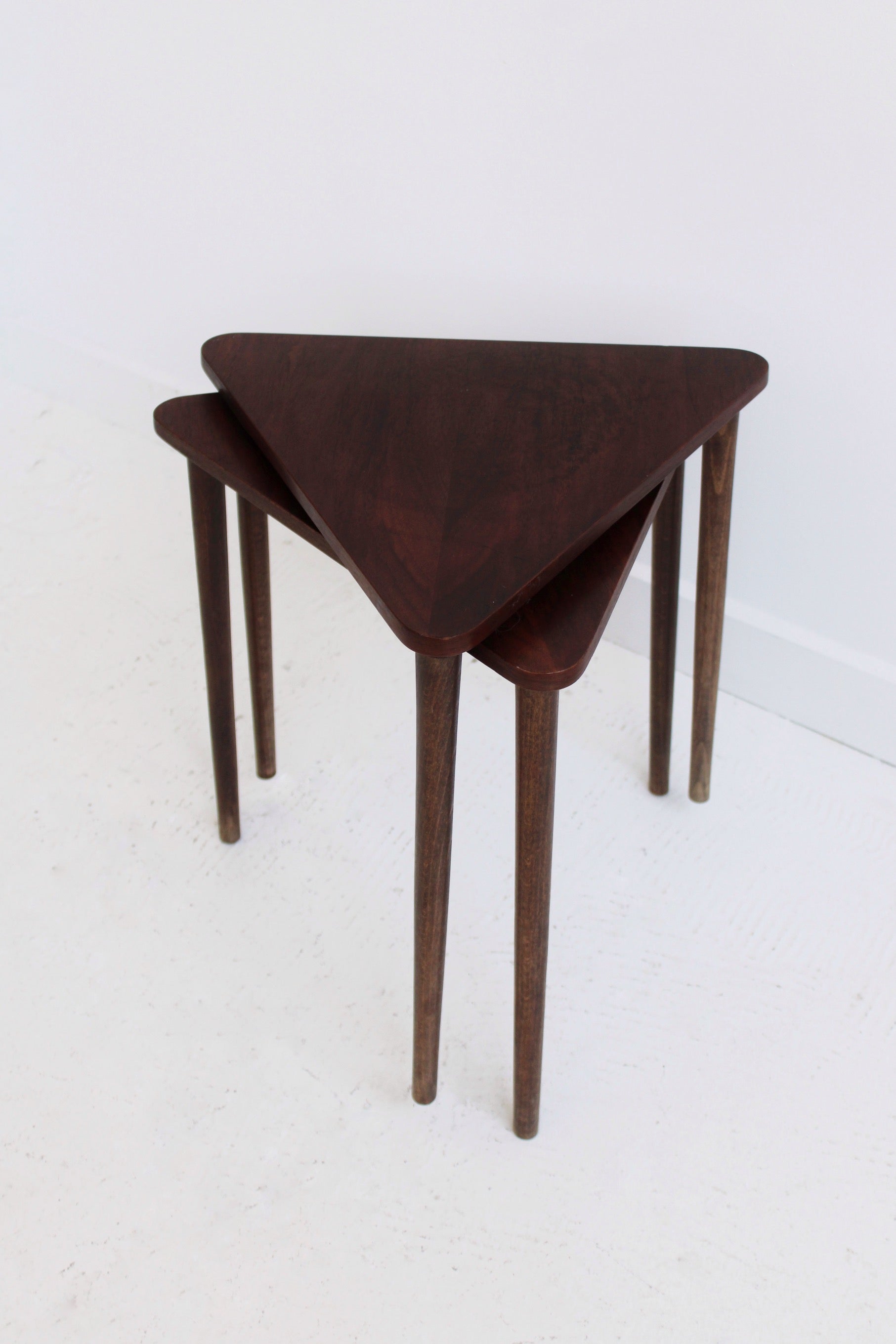 Stacking Triangle Side Tables In The Comfort Of
