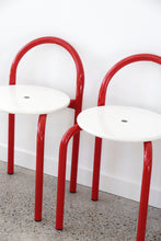 Load image into Gallery viewer, Tubular Red Post Modern Chairs