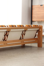 Load image into Gallery viewer, Scandinavian Pine & Leather Sling Sofa