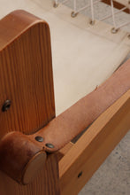 Load image into Gallery viewer, Scandinavian Pine & Leather Sling Sofa