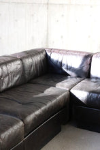 Load image into Gallery viewer, Modular Leather Sectional By Gerard Guermonprez