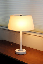 Load image into Gallery viewer, White Mid Century Table Lamp