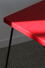 Load image into Gallery viewer, Mid Century Iron & Painted Wood Side Table