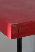 Load image into Gallery viewer, Mid Century Iron & Painted Wood Side Table