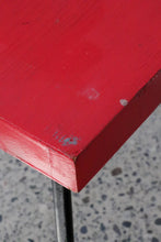 Load image into Gallery viewer, Mid Century Iron & Painted Wood Side Table