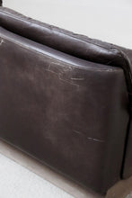 Load image into Gallery viewer, Brown Leather Patchwork Loveseat