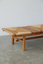 Load image into Gallery viewer, Japanese Woven Mid Century Bench