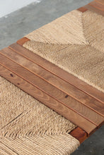 Load image into Gallery viewer, Japanese Woven Mid Century Bench