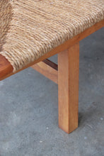 Load image into Gallery viewer, Japanese Woven Mid Century Bench