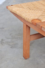 Load image into Gallery viewer, Japanese Woven Mid Century Bench