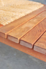 Load image into Gallery viewer, Japanese Woven Mid Century Bench