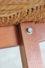 Load image into Gallery viewer, Japanese Woven Mid Century Bench