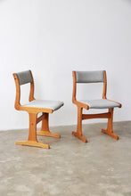 Load image into Gallery viewer, Mid Century Teak Dining Chairs - Pair