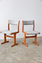 Load image into Gallery viewer, Mid Century Teak Dining Chairs - Pair
