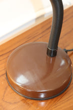 Load image into Gallery viewer, Brown Gooseneck Task Lamp