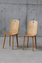 Load image into Gallery viewer, Vintage Blonde Wood Chairs - Pair