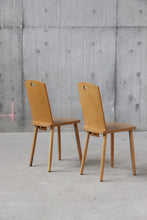 Load image into Gallery viewer, Vintage Blonde Wood Chairs - Pair
