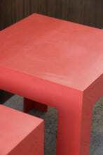 Load image into Gallery viewer, Salmon Parsons Plastic Stacking Tables