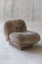 Load image into Gallery viewer, Space Age Suede Lounge Chair By Saporiti Italia