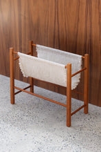 Load image into Gallery viewer, Teak & Canvas Magazine Sling