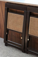 Load image into Gallery viewer, Mid Century Cane Folding Chairs - Pair
