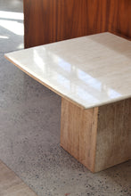 Load image into Gallery viewer, Travertine Side Table
