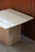 Load image into Gallery viewer, Travertine Side Table
