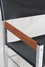 Load image into Gallery viewer, Vinyl, Chrome, & Wood Arm Chairs