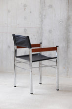 Load image into Gallery viewer, Vinyl, Chrome, & Wood Arm Chairs