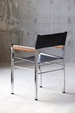 Load image into Gallery viewer, Vinyl, Chrome, & Wood Arm Chairs