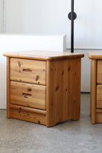 Load image into Gallery viewer, Danish Pine Nightstands By Drylund
