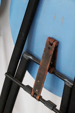 Load image into Gallery viewer, Mid Century Blue Folding Chairs