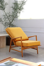 Load image into Gallery viewer, Yellow Danish Recliner Lounge Chair