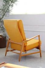 Load image into Gallery viewer, Yellow Danish Recliner Lounge Chair