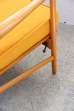 Load image into Gallery viewer, Yellow Danish Recliner Lounge Chair
