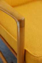 Load image into Gallery viewer, Yellow Danish Recliner Lounge Chair