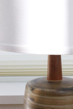 Load image into Gallery viewer, Martz Ceramic & Walnut Lamp By Marshall Studios