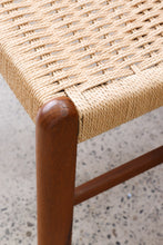 Load image into Gallery viewer, Teak & Paper Cord Stool