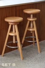 Load image into Gallery viewer, 1990'S IKEA "Ringo" Swivel Stools