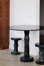 Load image into Gallery viewer, Green Marble Swivel Stool